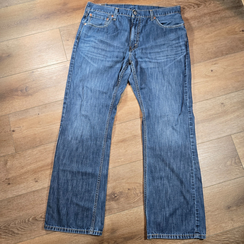 Levis 527 Slim Bootcut Jeans 38x32 Blue Stretch Denim Western Rugged Workwear